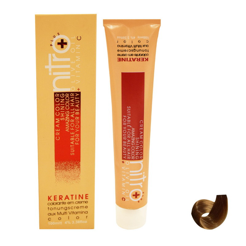 خرید و قیمت رنگ مو نیترو سری Keratine شماره 9.5 حجم 100 میلی لیتر رنگ بلوند طلایی خیلی روشن