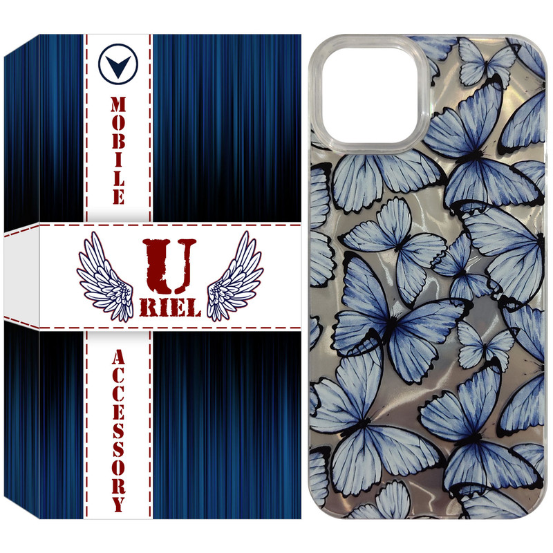 کاور یوریل مدل HLG طرح پروانه مناسب برای گوشی موبایل اپل iPhone 13
