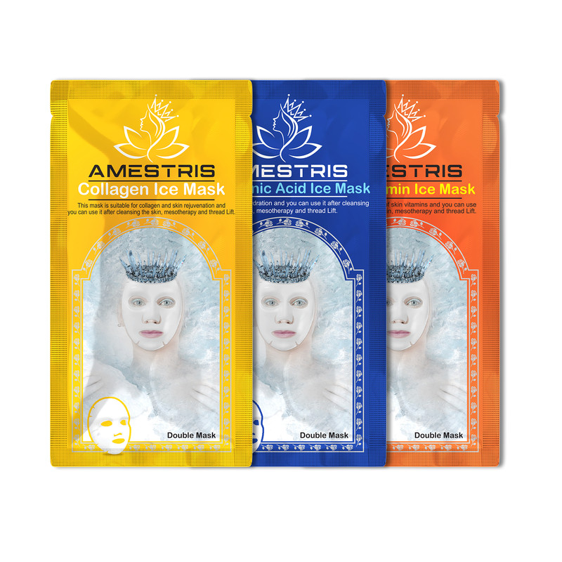 ماسک صورت آمستریس مدل دبل آیس سری ترمیم کننده وزن 25 گرم بسته 3 عددی