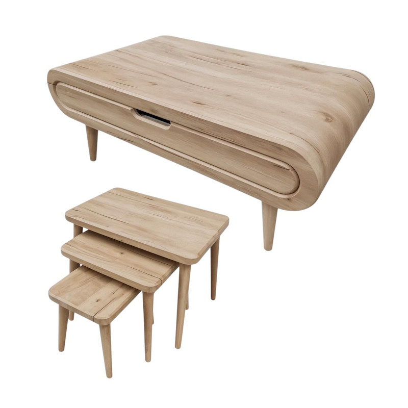 خرید و قیمت میز جلومبلی مدل MA53 مجموعه 4 عددی