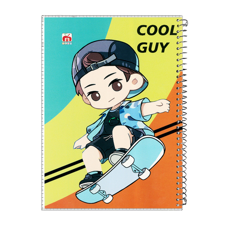 دفتر 80 برگ آلما طرح کارتونی مدل طلقی کد 7887