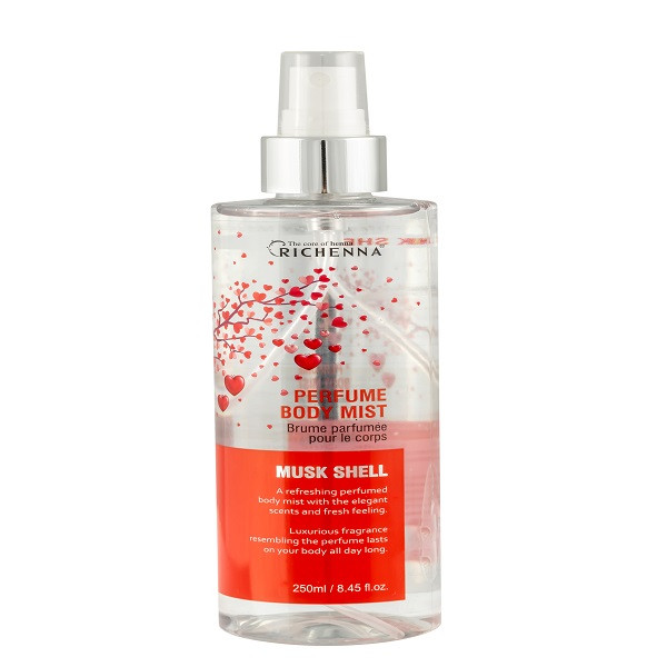 خرید و قیمت بادی میست زنانه ریچنا مدل MUSK SHELL حجم 250 میلی لیتر