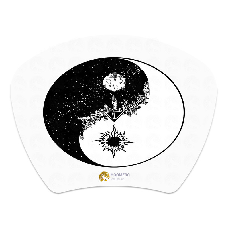 ماوس پد هومرو مدل MC117 طرح یین و یانگ