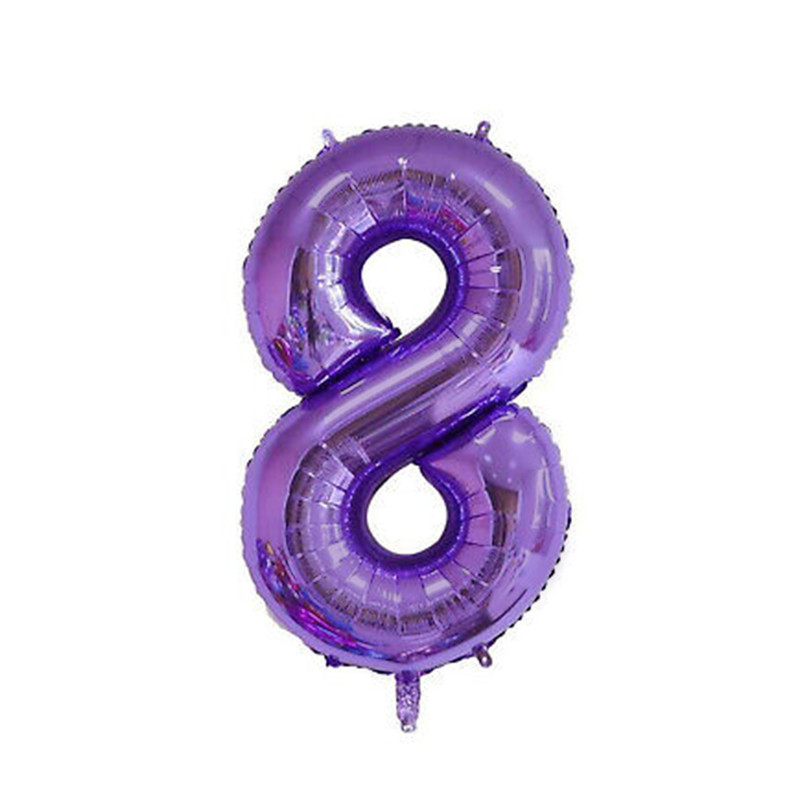 بادکنک فویلی مدل عدد 8