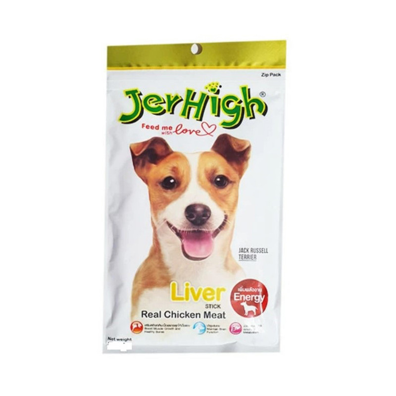تشویقی سگ جرهای مدل chicken liver وزن 60 گرم