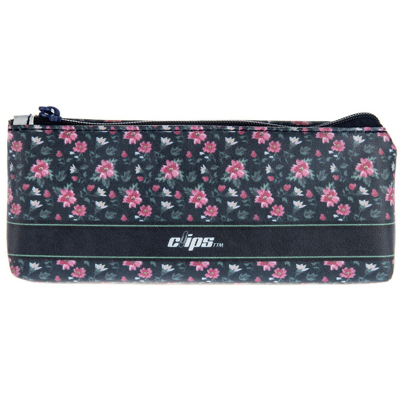 جامدادی کلیپس مدل تخت طرح گل زمینه سبز تیره