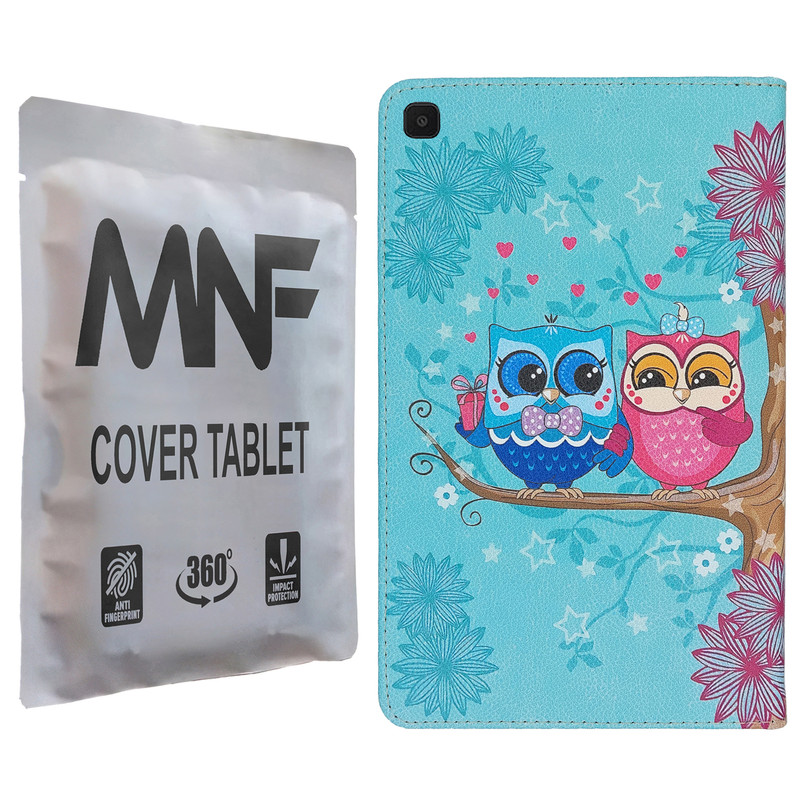 کیف کلاسوری ام ان اف طرح جغد های فانتزی کد M-301 مناسب برای تبلت سامسونگ Galaxy Tab A 8.0 2019 T290 / T295