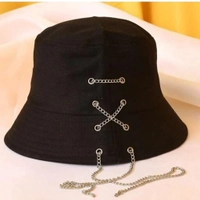 کلاه باکت زنجیر دار مشکی با کیفیت عالی و قیمت مناسب تخفیف ویژه 