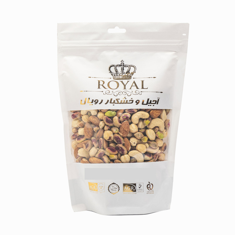 خرید و قیمت آجیل چهار مغز خام رویال - 250 گرم
