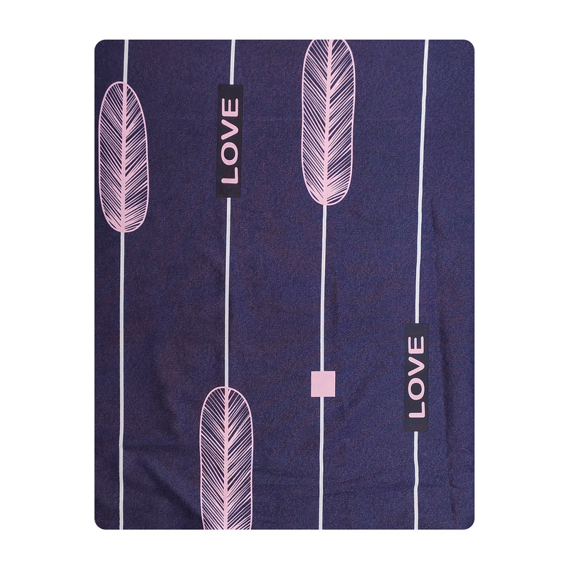 ملحفه تشک مهمان آدنو مدل عشق کد IR111 سایز 90x190 سانتی متر