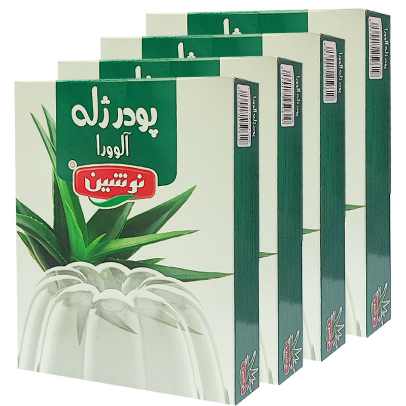 خرید و قیمت پودر ژله آلوئه ورا نوشین - 100 گرم مجموعه 4 عددی