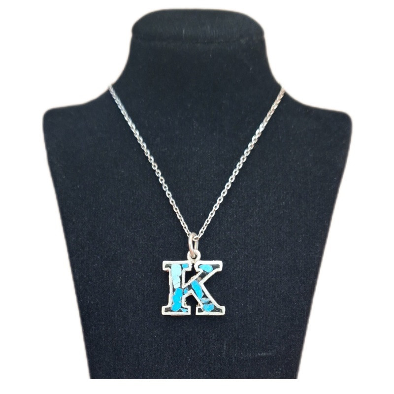 گردنبند نقره زنانه مدل فیروزه کوب کد ZIF108