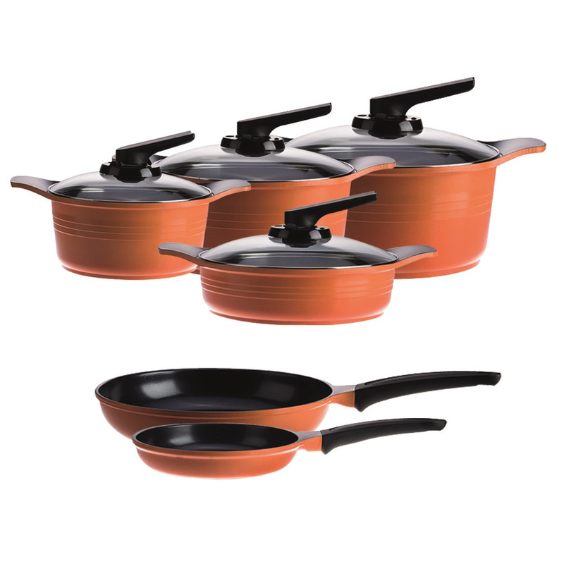 سرویس پخت و پز 10 پارچه رویچن با درب شیشه ای مدل نرمال