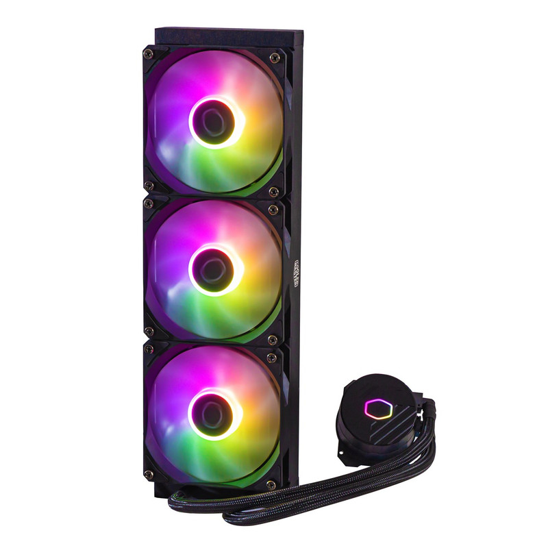 سیستم خنک کننده آبی کولر مستر مدل Cooler Master FAN LIQUID MASTELIQUID 360L CORE ARGB BL