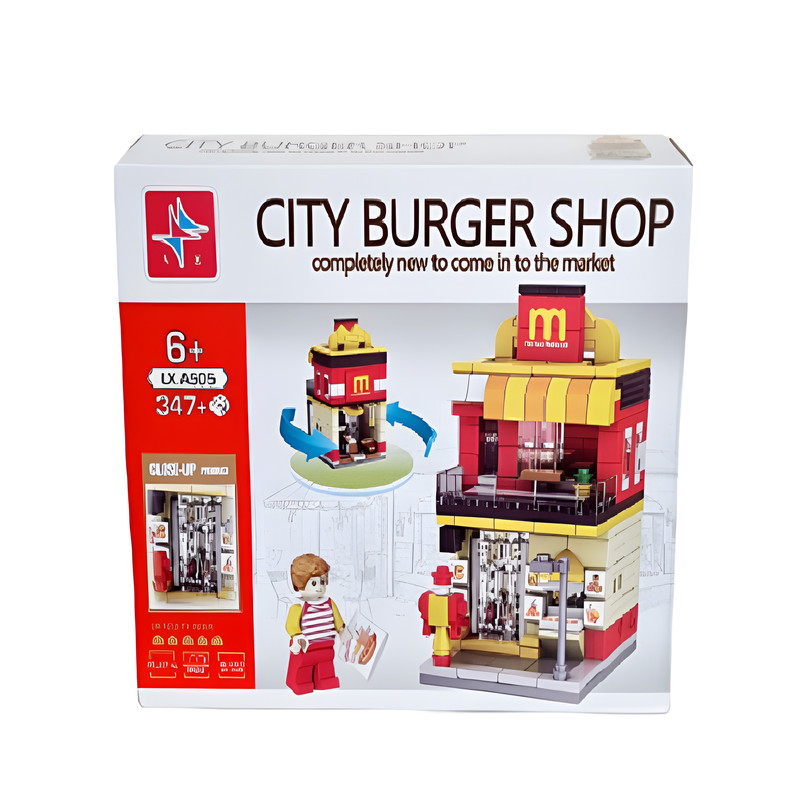 ساختنی مدل CITY BURGER SHOP کد LXA505