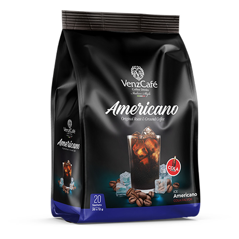 امریکانو کولا ونزکافه - 12 گرم بسته 20 عددی