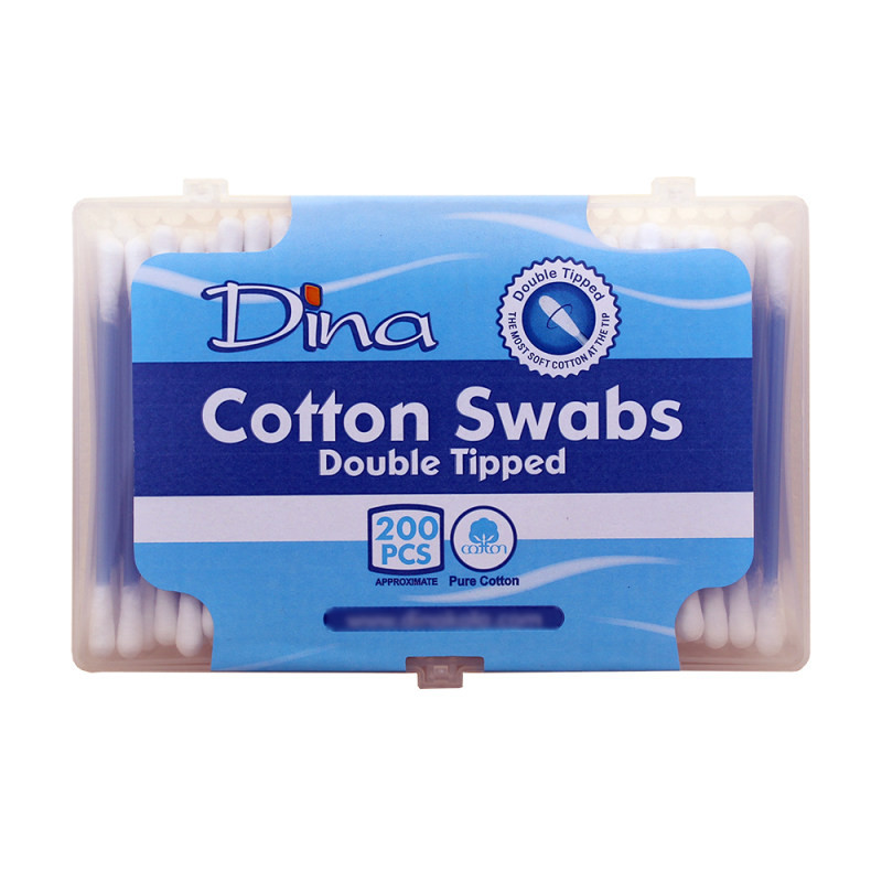 خرید و قیمت گوش پاک کن دینا مدل مکعبی بسته 200 عددی