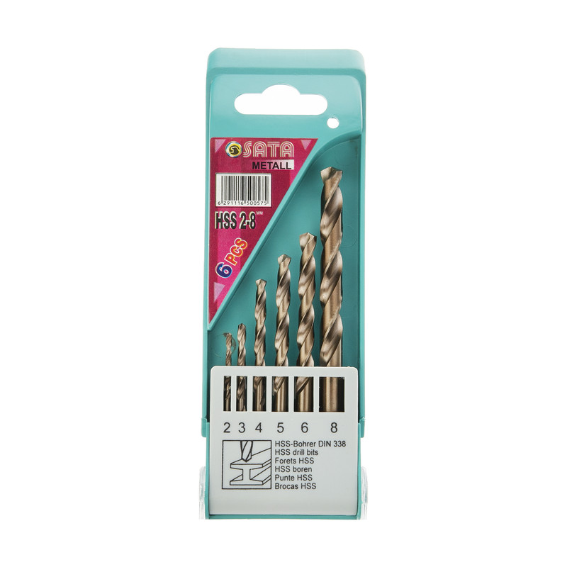 مته فلز ساتا کد 500575 مجموعه 6 عددی