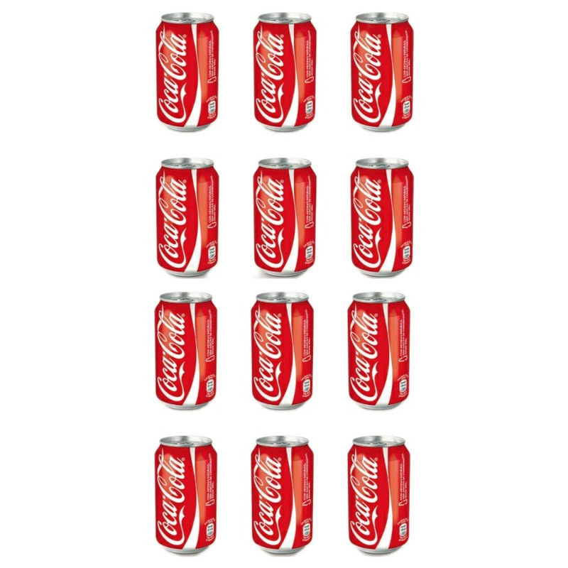 نوشابه کولا کوکاکولا - 330 میلی لیتر بسته 12 عددی