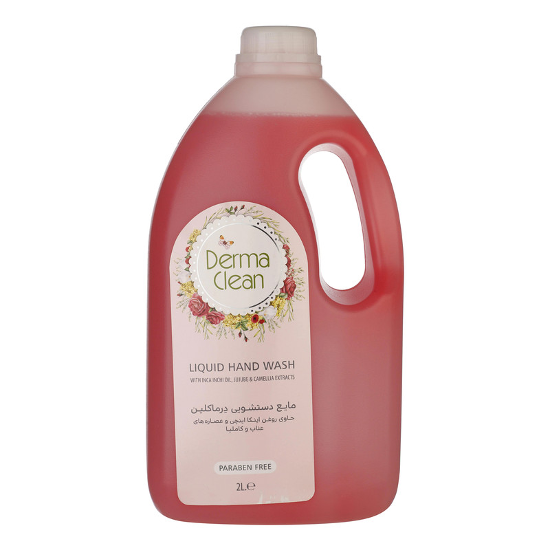 مایع دستشویی درماکلین مدل عناب و کاملیا حجم 2 لیتر