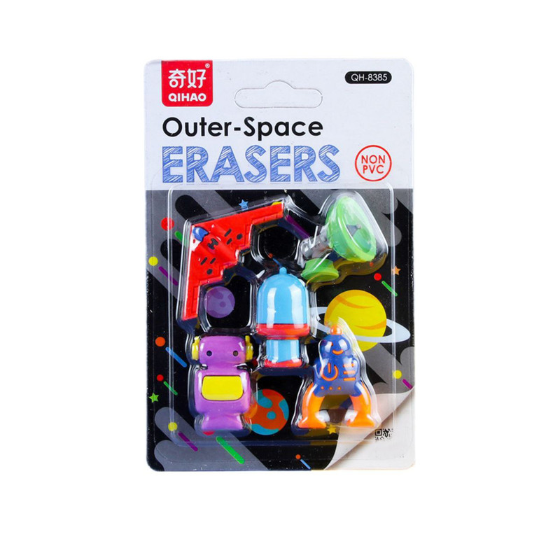 پاک کن برند کیو آی ها او مدل فانتزی طرح فضانورد مجموعه 5 عددی