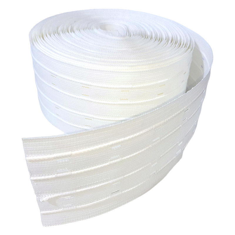 خرید و قیمت نوار پرده باربد مدل چهار نخ سوزنی با 2 جای گیره طول 2 متر