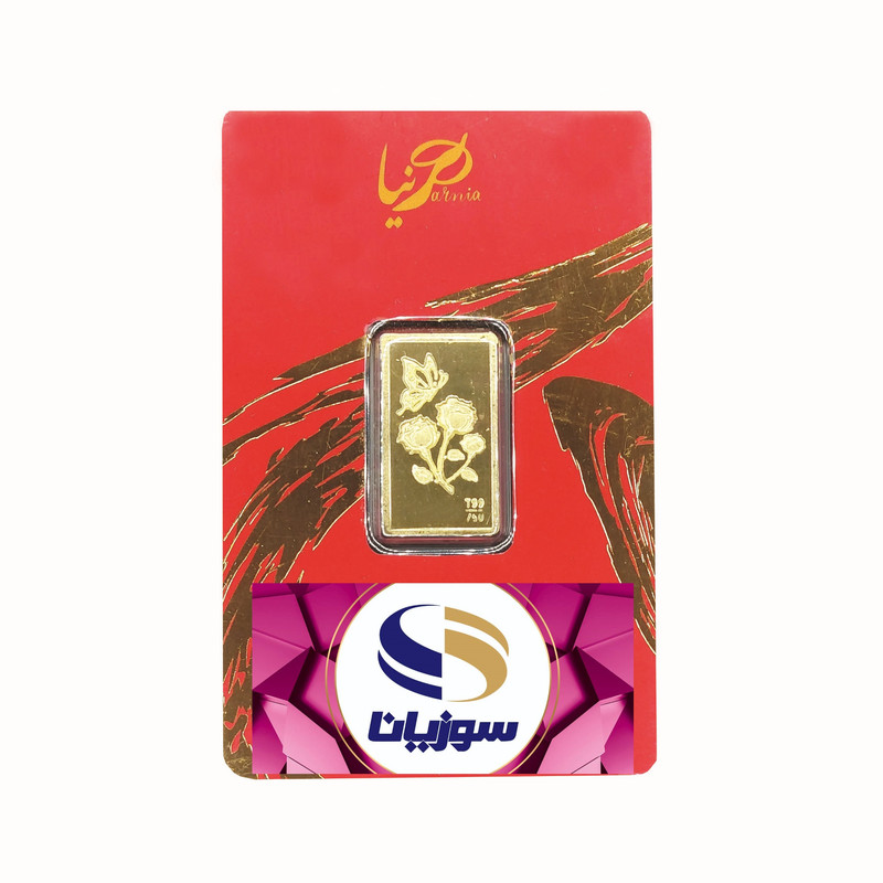 طلا گرمی 18 عیار سوزیانا مدل گل کد 300