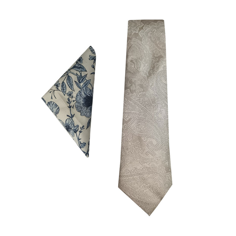 ست کراوات و دستمال جیب نکست مدل SMC128