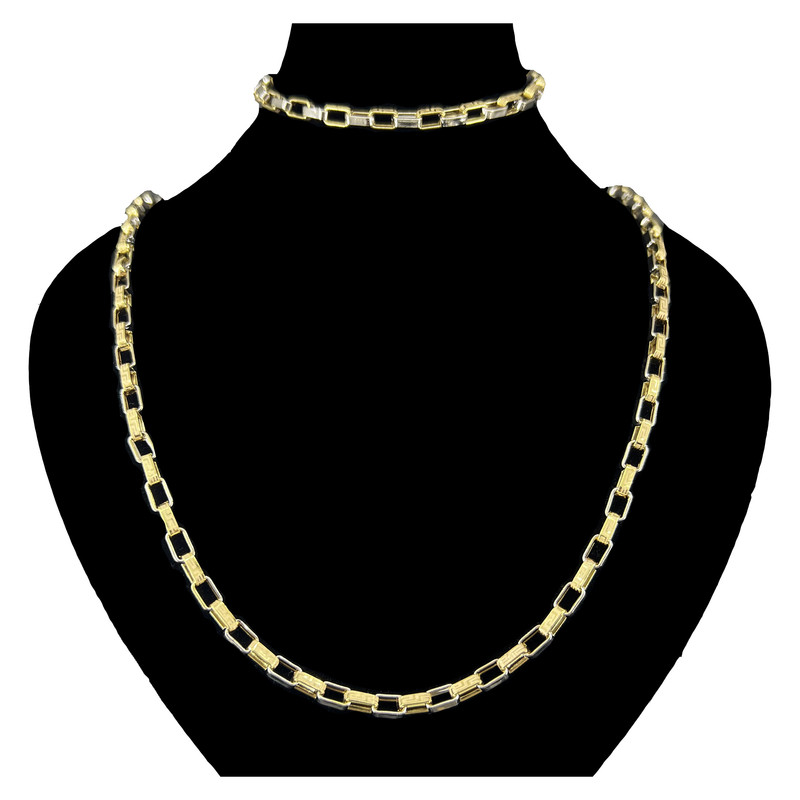 خرید و قیمت نیم ست طلا 18 عیار مردانه دوست خوب مدل dk1296