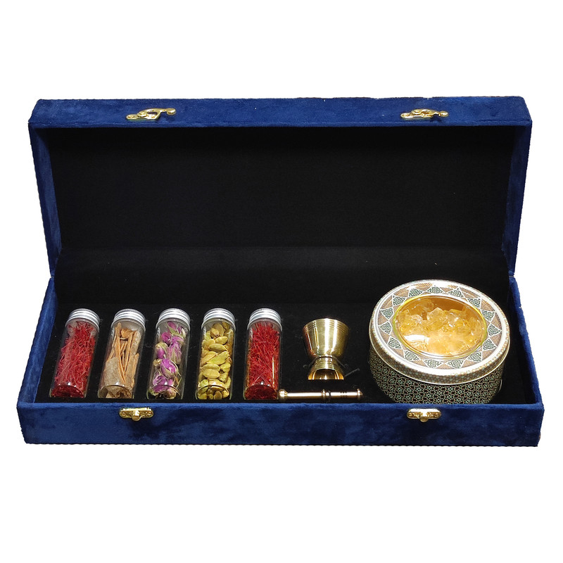 زعفران هدیه آنا قاین - 4 گرم به همراه نبات و هاون