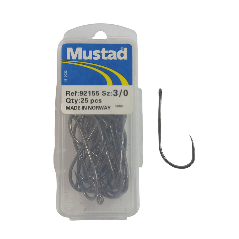 قلاب ماهیگیری موستاد سایز 3 مدل فلزی بسته 25 عددی