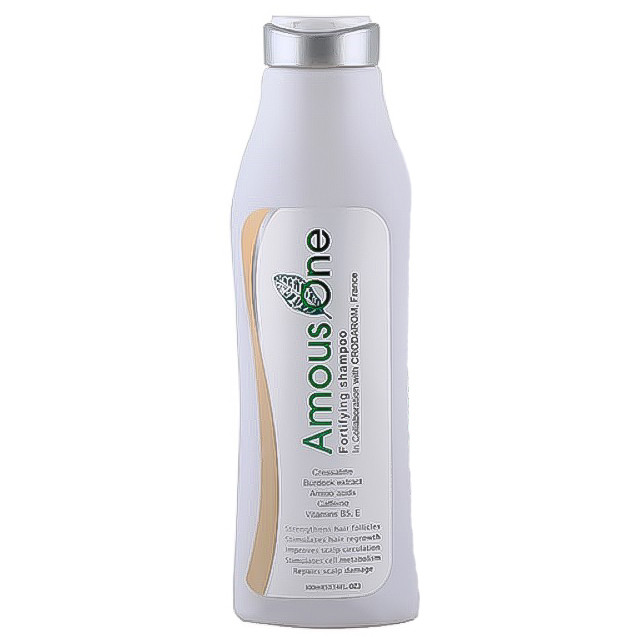 شامپو مو آموس وان مدل تقویت کننده و ضد ریزش حجم 300 میلی لیتر