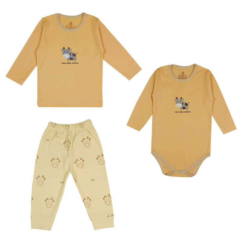 ست 3 تکه لباس نوزادی سپیدپوش کد 160124