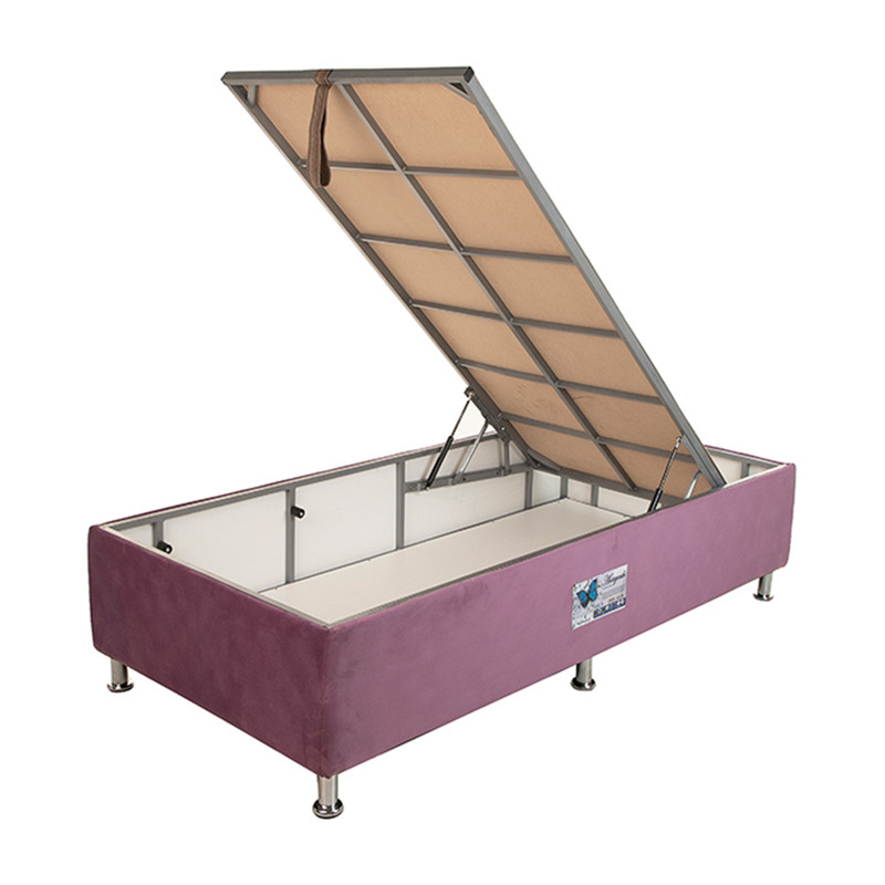 تخت خواب یک نفره آسایش باکس مدل AKA123 سایز 200 × 120 سانتی متر