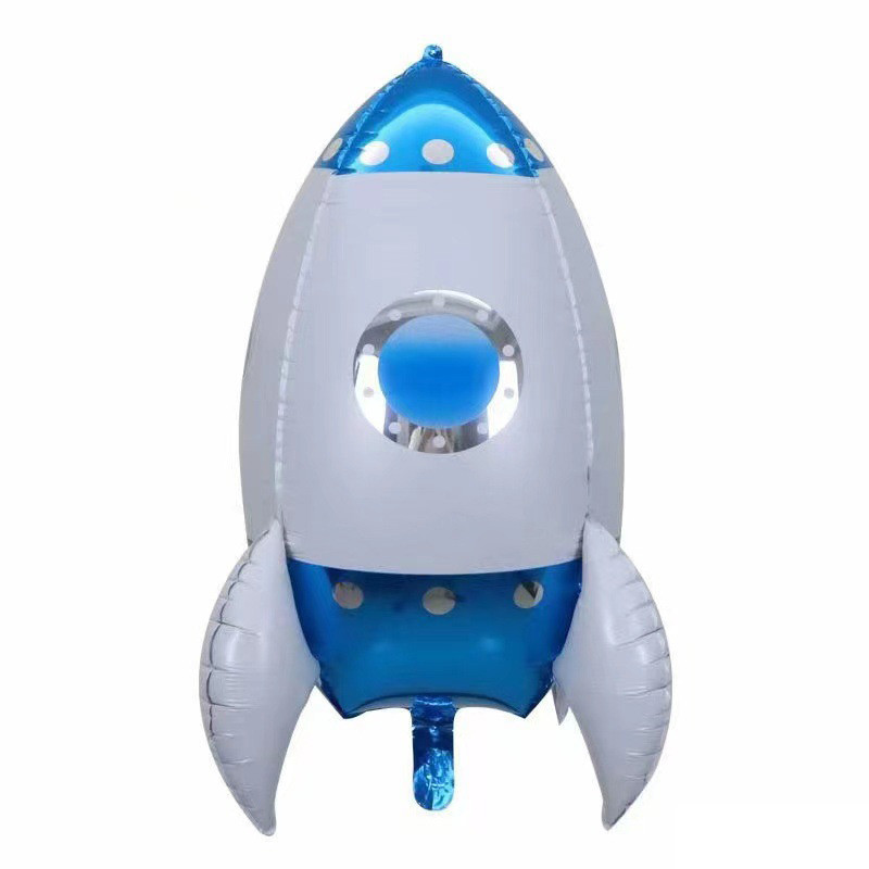 خرید و قیمت بادکنک فویلی لاکی بالونز مدل موشک فضانورد چهار بعدی کد 1232