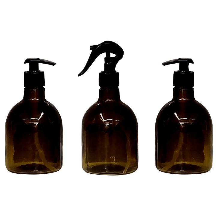 پمپ مایع ظرفشویی مدل برچسب دار مجموعه دو عددی به همراه ظرف اسپری