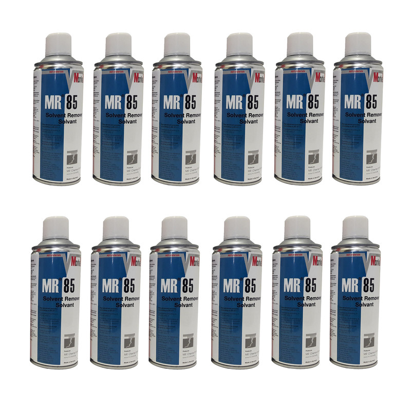 اسپری تمیز کننده تست مایعات نافذ ام آر کد 85 حجم 400 میلی لیتر بسته 12 عددی