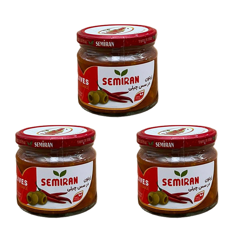 زیتون در سس چیلی سمیران مجموعه 3 عددی
