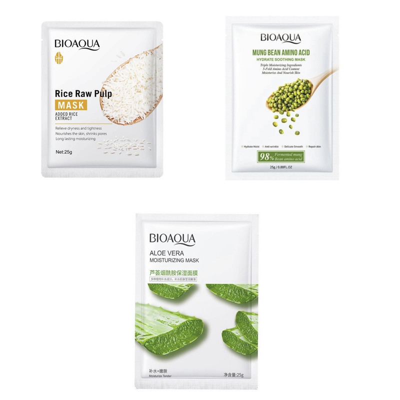 خرید و قیمت ماسک صورت بایو آکوا کد 2 وزن 25 گرم بسته 3 عددی