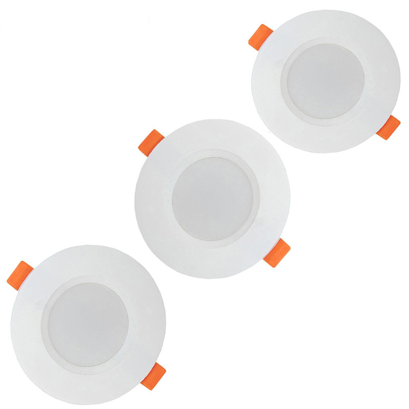 پنل سقفی ال ای دی 7 وات دیسانور مدل ماهور توکار هیت سینک آلومینیوم بسته 3 عددی