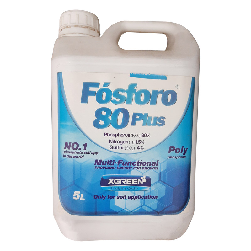 کود فسفرو 80 پلاس ایکس گرین مدل 80% حجم 5 لیتر