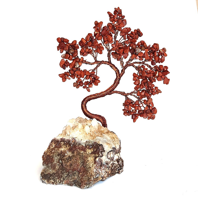 دکوری مدل درختچه سنگی جاسپر کد 168