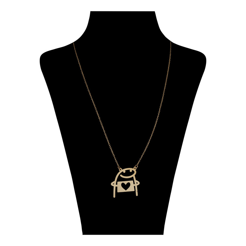 گردنبند طلا 18 عیار زنانه مایا ماهک مدل MM1826 طرح فانتزی میقولی