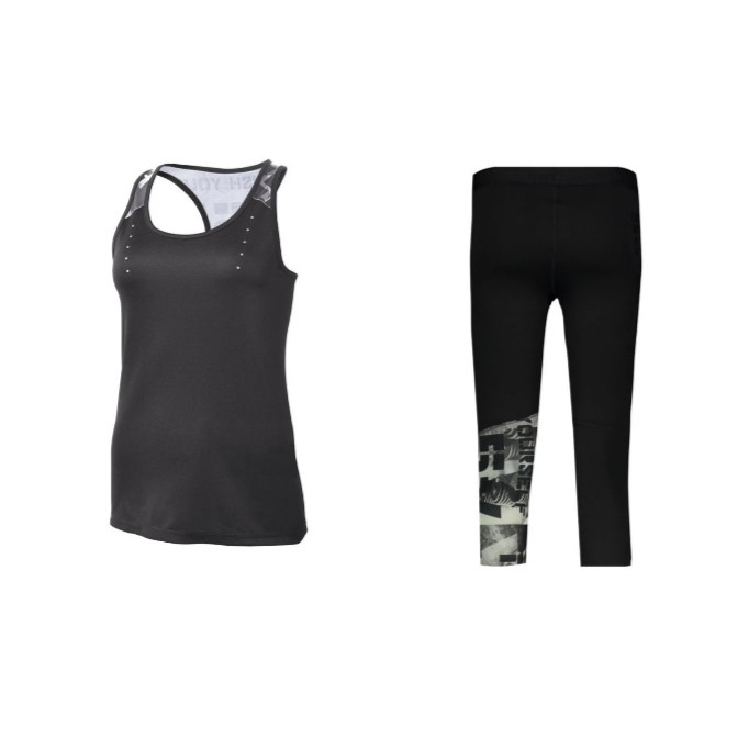 خرید و قیمت ست تاپ و شلوارک ورزشی زنانه کرویت پرو مدل cr8080