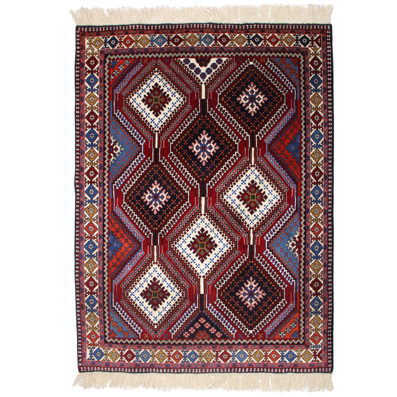 فرش دستبافت دو و نیم متری مدل قشقایی یلمه کد 990727