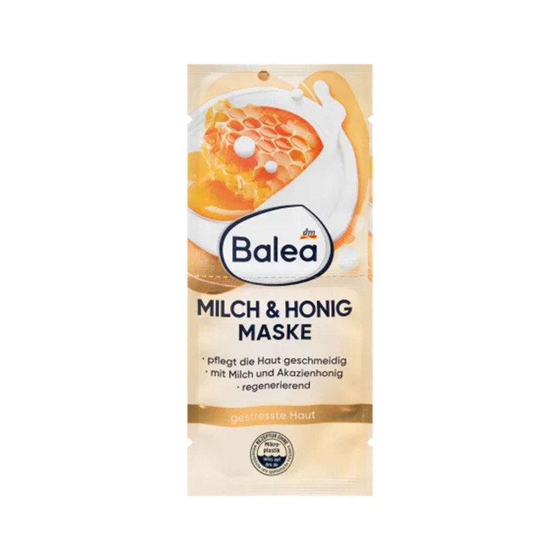 ماسک صورت باله آ مدل شیر و عسل حجم 8 میلی لیتر بسته 2 عددی