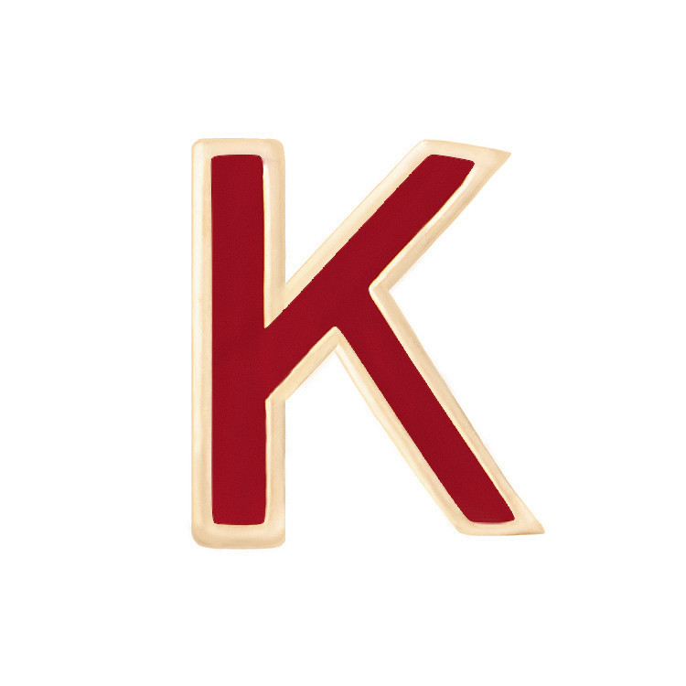 خرید و قیمت آویز گردنبند نقره ژابیز مدل حرف K