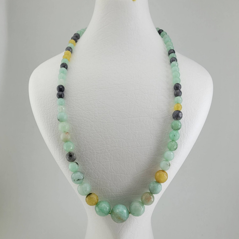 گردنبند زنانه مدل یشم هند کد 209