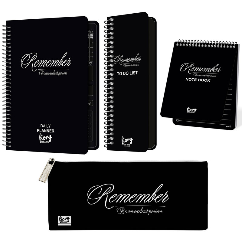 دفتر برنامه ریزی مستر راد طرح ثمر کد fiory 2070 به همراه جامدادی مجموعه 4 عددی