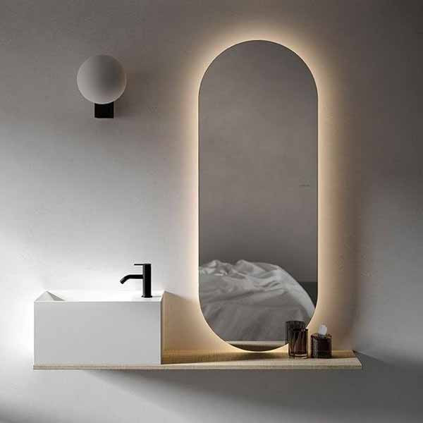 خرید و قیمت آینه سرویس بهداشتی الف طرح سرو کد BA_70-50